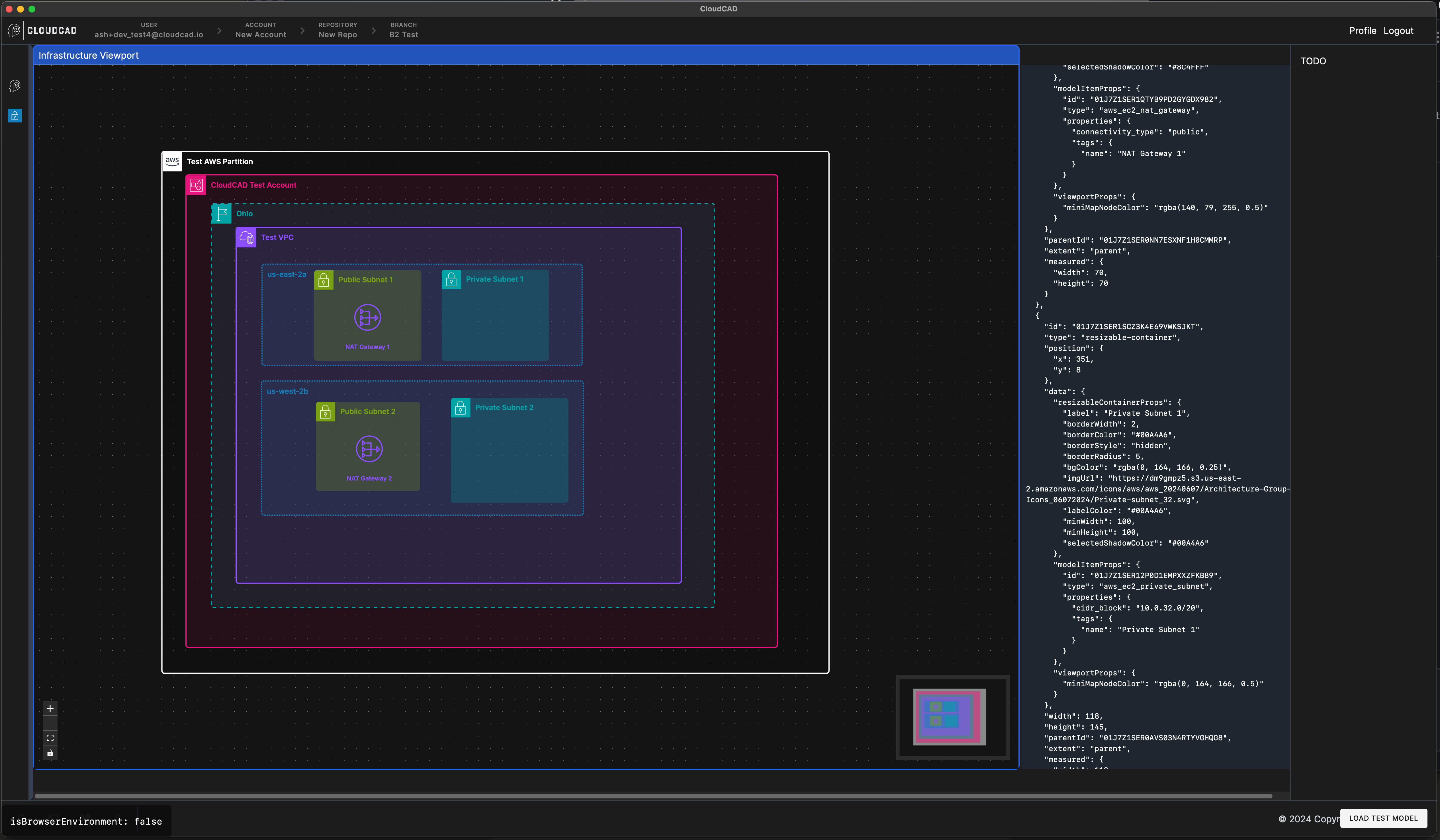 CloudCAD application screenshot